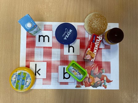 picknick, kleuters, letters, mini's, groep1-2, zomer