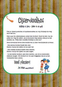 cijferdoolhof natuur herfst kleuters