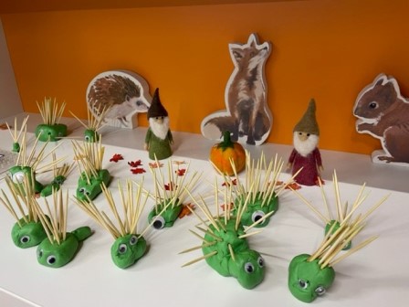 herfst kleien egel