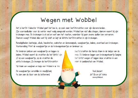 herfst weegkaartjes