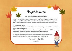 herfstbladeren patronen leggen herfst kleuters