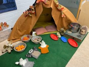 herfsthol thema herfst kleuters spel