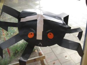 herfstspin vouwen kleuters