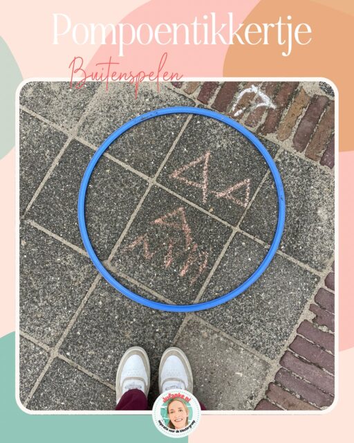 🎃 Lekker mee buitenspelen met pompoentikkertje. Ieder kind dat mee wilde doen tekende een pompoen in een hoepel en daarna speelden we het tikspel ‘boompje verwisselen’. (Wisselen van pompoen, in een hoepel ben je ‘vrij’). Zo geef ik het buitenspel regelmatig een nieuwe impuls en hebben we veeeel plezier! 👻