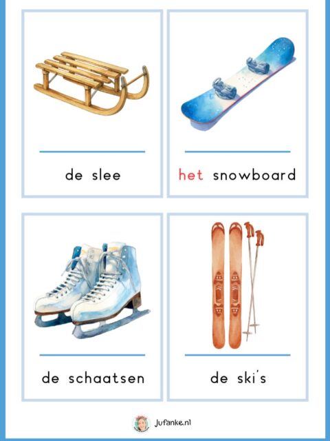 ❄️ De bezem is door m’n winterdownloads gegaan! Er staan nu een heleboel opgepimpte en nieuwe GRATIS downloads online, zoals woordkaarten en sneeuwkristallen.

🔗 Ski snel naar de winterpagina van Jufanke.nl > downloads.