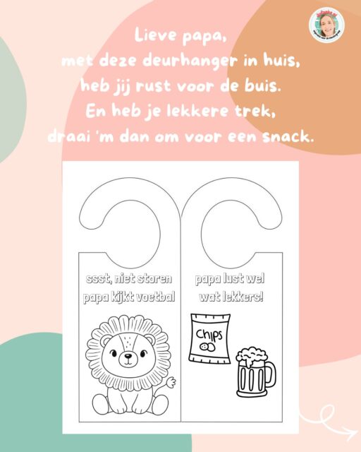 ⚽️ Vaderdag & het WK

Hoe leuk is het om papa tijdens dit WK te verrassen met een cadeau met een oranje tintje? Je kunt er heel toepasselijke versjes bij schrijven, want wat Nederland ook gaat doen, papa is mijn kampioen! 🏆 

🔗 Je vindt de ideetjes en versjes uitgewerkt op Jufanke.nl > thema’s > Moederdag & Vaderdag