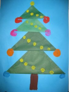 kerstboom vouwen