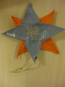 kerstster vouwen