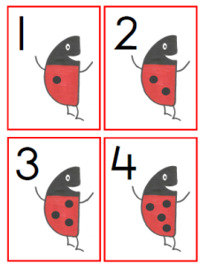 getalkaarten lieveheersbeestjes