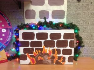 kerst open haard