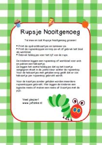 telkaarten rupsje nooitgenoeg