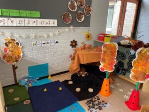 wij gaan op berenjacht spelhoek kleuters