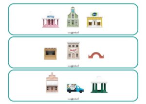 bij ons in de straat visuele waarneming thema huis kleuters