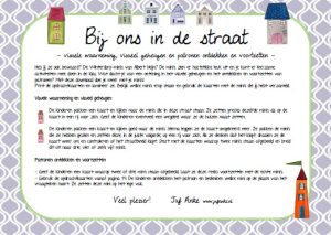 bij ons in de straat visuele waarneming thema huis kleuters