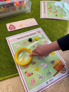 boerderij zoekkaarten kleuters spelinloop