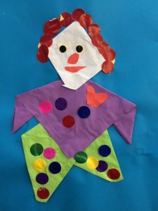 clown vouwen