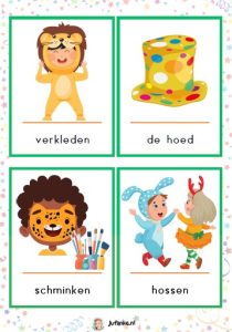 woordkaarten carnaval