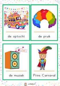 woordkaarten carnaval
