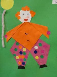 clown vouwen kleuters