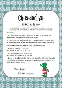 Cijferdoolhof Kikker in de kou