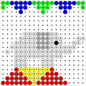 kralenplankvoorbeeld circus kleuters