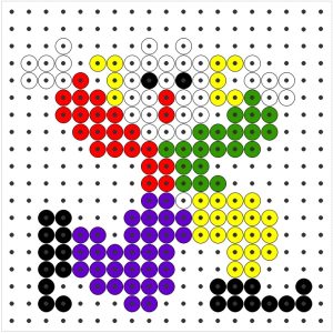 kralenplankvoorbeeld circus kleuters