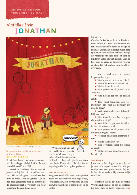 lessuggesties jonathan circus kleuters