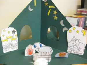 kerststal knutselen kleuters