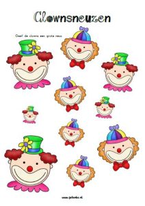 clownsneuzen kleuters carnaval circus