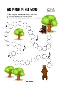 de beer en de piano dobbelblad