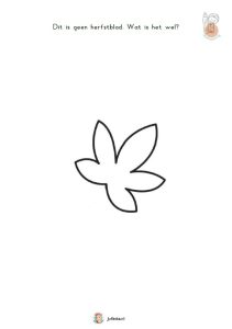 denktekening herfst slimme kleuters
