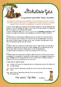 programmeren dierentuin stokstaartjes kleuters