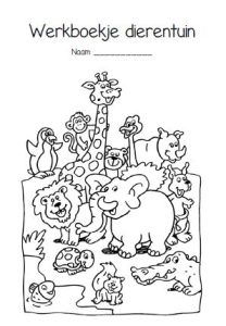 werkboekje dierentuin kleuters