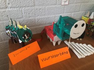 dino knutselen kleuters
