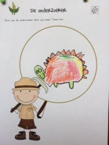 dino tekenopdracht kleuters