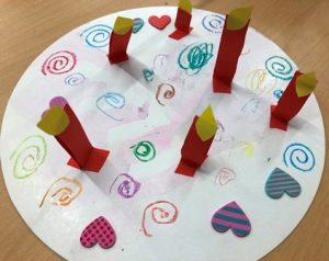 taart knutselen thema feest kleuters