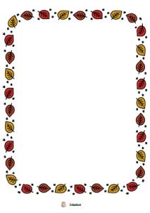 herfst rand tekenopdracht kleuters