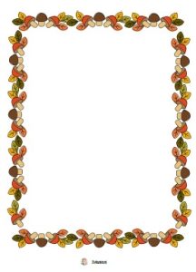 herfst rand tekenopdracht kleuters