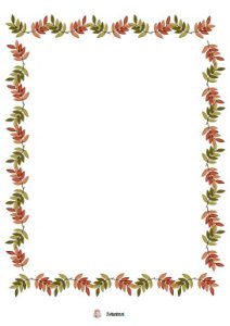 herfst rand tekenopdracht kleuters