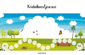 kriebelbeestjesrace dobbelspel insecten