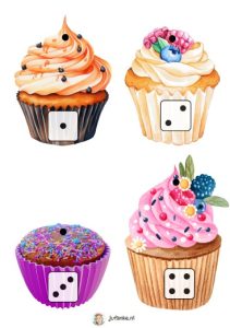 cupcakes spelinloop thema bakker feest kleuters