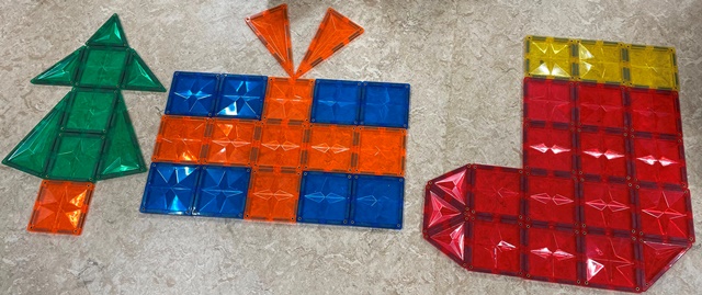 kerst coblo magnetische tegels kleuters