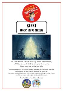 thema kerst ergens in de sneeuw