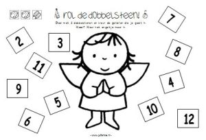 rol de dobbelsteen kerst