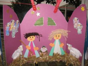 kerststal knutselen kleuters