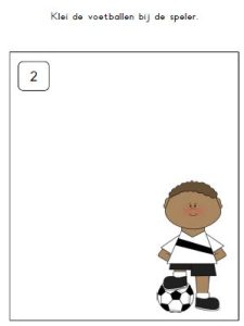 kleikaarten voetbal kleuters