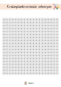 leeg vel kralenplank ontwerpen