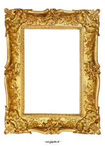 kunst kleuters gouden lijst