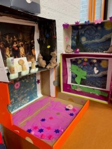 kunst in een schoenendoos kleuters