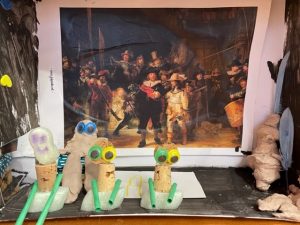 kunst in een schoenendoos kleuters